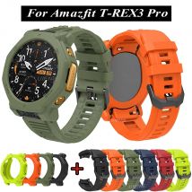 Uienie cinturino in silicone + custodie per Huami Amazfit T-REX3 Pro cinturino sportivo cinturino per t-rex 3 Pro cinturino e cover
