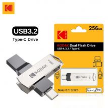Pamięć flash KODAK USB3.2 typu C 256 GB 128 GB 32 GB Pendrive szybka podwójna pamięć do smartfona Laptop