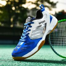 Badminton-Schuhe, Court-Tennis-Turnschuhe für Training, Volleyball, drinnen und draußen, professionell, für Herren und Damen, atmungsaktiv, Sport, große Größe