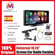 Schermo universale da 10.26 "Carplay Autoradio Multimediale Lettore video WIFI Schermo Carplay wireless + Telecamera 12LED per Apple o Android