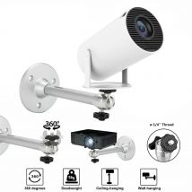 Tragbare Projektorhalterung 360° °   Drehbare Decken- und Wandhalterung aus Aluminium, kompatibel mit HY300 HY320 Beam-Projektor