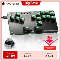 Haute42 Fightstick Hitbox Leverless Controller Mini Stickless Arcade Stick For PC /Ps3/ Ps4 /Switch Arcade Hitbox Controller