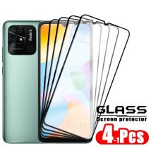4 sztuki dla Xiaomi Redmi 10C Szkło Redmi 10C Szkło hartowane Folia ochronna Pełna osłona Klej 9H HD Ochrona ekranu Redmi 10C Szkło