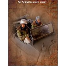 Harzfiguren-Modellbausätze im Maßstab 1:35, historisches Hobby, Miniaturfahrer und Offiziere, 2 Personen, Winter, unmontiert und unbemalt