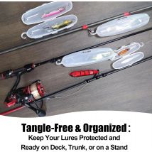 Transparent Fishing Bait Hook Protectors Lure Wraps with Air Holes Portable Multi-Size Lure Covers for Freshwater and Saltwater