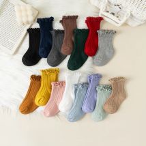 Rüschen Baby kurze Socken Kinder Mädchen Kleinkinder niedlichen weichen Baumwoll socken Spitze Blume Kinder Schuluniform Socken für 0-8 Jahre