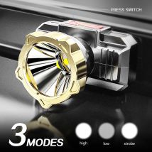 Starkes Licht Scheinwerfer USB wiederauf ladbare Bewegungs sensor Scheinwerfer tragbare Angeln Camping Outdoor Scheinwerfer Arbeit Taschenlampe