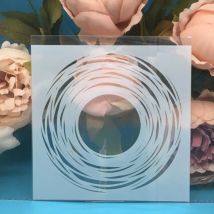 13 cm 5 "Kreis Schwarz Loch DIY Schichtung Schablonen Wand Malerei Sammelalbum Färbung Präge Album Dekorative Papier Karte Vorlage