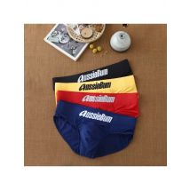 Men's triangle panties milk silk low waist elastic bag close to comfortable