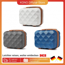 British Traveler Beauty Case custodia rigida custodia per il trucco bagaglio a mano impugnatura portatile Span belt Grey muslimah