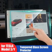 Matter HD-Folienschutz für Tesla Model 3/Y 2021, blendfrei, Anti-Fingerabdruck, Mittelsteuerung, gehärtetes Glas, Displayschutzfolie