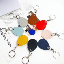 1 pz mini porta carte in pelle PU portachiavi portachiavi serratura porta etichette di accesso custodia per carta d'identità portachiavi borsa per carte di accesso portachiavi