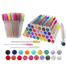 Einfache stilvolle wieder verwendbare Augenbrauen bürste Rohr Einweg Mascara Zauberstäbe für Wimpern verlängerung austauschbare staub dichte Wimpern bürste