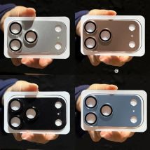 Metallkamera-Schutzhülle mit vollständiger Abdeckung für iPhone 17, 16, 15, 14, 13, 12, 11, kratzfeste High-Definition-Glaslinse-Schutzkappe