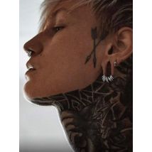 Casvort 10/20 PCS Stainless Steel Segment Hoop Ring Ear Cartilage Tragus Helix Lip Ring Piercing Nose Ring Earrings Ring