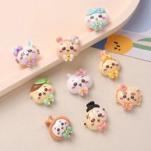 Chiikawa Cartoon Accessori in resina fai da te Gioielli Hachiware Usaki Forcina fatta a mano Custodia per cellulare Accessori per fibbia per scarpe
