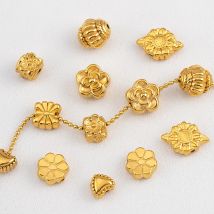 10pcs Stainless Steel Loose Spacer Beads Flower Heart lantern Faceted Round Ball Bead Jewelry Making Bead DIY Bracelets Material