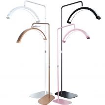 Fosoto FT-Y9 lámpara de fotografía LED luz en forma de media luna luz de pestañas de vídeo Led con diamantes de imitación para maquillaje de tatuaje de pestañas de belleza