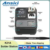 ANSIKI K21A T210 Soldering Station 100-480° Cadjustable for Precision Electronic Welding Rework Station T210-K tip