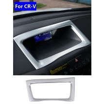 For 2012-2016 Honda CR-V 2013 2014 2015 CRV Matte Chrome Center Display Screen Frame Navi Panel Cover Car Navigation Frame Trim