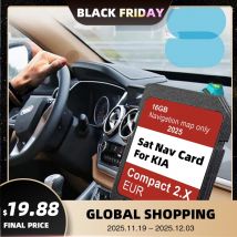 Para KIA Compact 2.X Venga/Ceed/Sportage/Rio/Picanto/Optima/Sorento navegación GEN2 vehículo 2025 GPS 16GB tarjeta SD actualización Europa