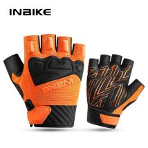 INBIKE Guanti da ciclismo mezze dita Estate antibatterico che assorbe il sudore Mountain Bike Traspirante Ammortizzante Accessori bici