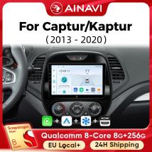 Ainavi Lettore Multimediale Per Auto Per Renault Kaptur Captur Clio Samsung QM3 2013 2015 2017 2019 2020 Wireless Carplay 4G Wifi 2din