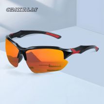 CRIXALIS Fashion Outdoor Sport Goggle Sonnenbrille für Männer Marke Designer Vintage Sonnenbrille Männlich Radfahren Laufen Shades UV400