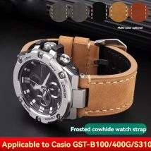 Vintage Cowhide Watchband For G-SHOCK Casio GST-W120L/W130L//S120/S100/S110 MTG-B1000 G1000 series Watch Strap Men's Bracelet