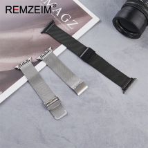 Lässiges Armband für Apple Watch Serie 10, 9, 8, 7, 6, 5, 4, 3, 2, 1 SE. Armband für iWatch 38/40/41/42/44/45/46/49 mm ﻿ Mesh-Stahlarmband