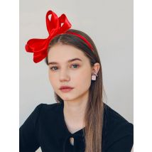 Black Big Bow Headband for Women Girls Fabric Stain Hair Bow Hair Loop Trendy Hairband Female Headpieces Bezel Hair Accessories