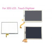 Replacement Top Upper/Bottom Lower Down LCD Screen For Nintendo 3DS LCD with/no Touch Screen Digitizer Glass Display Touch Panel