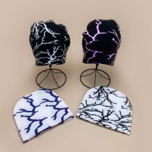 European Style Cool Lightning Knitted Hats Autumn and Winter New Unisex Warm Hip Hop Versatile Personal Fashion Street Beanies