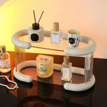 Acryl Parfüm Lagerung Organizer Rack Multi-schicht Puppe Display-ständer Halter Transparent Desktop Eingangsbereich Lagerung Box Organizer