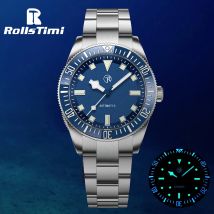 Rollstimi Herrenuhren 2024 Neue Automatikuhr Herren BGW9 Leuchtende Lünette NH35 Mechanische Armbanduhr 100 m wasserdichte Taucheruhr