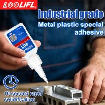 LOOLIFL 20ml 401 Instant Strong Super Glue Universal Superglue Mighty Instant Glue for Resin Ceramic Metal Glass Fast Dry Glue