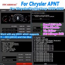 Für Chrysler APNT Edit Vin Read ECU Info Skim SRI Mil-Eage Edit Immo Off für Chrysler/Dodge/Jeep Gas Diesel 1995–2020 für J2534