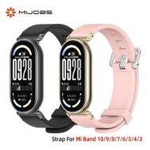 Armband für Mi Band 10, Silikon-Armband für Mi Band 8 9 10 Uhrenarmband für Mi Band 8 Armband lässiger Stil Ersatz