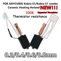 2.0 Version Verbessertes Hotend für Kobra s1/s1 Combo Hotend Verbesserte Thermistorheizung 200K für Anycubic Kobra S1/S1C Düsen