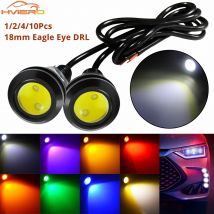 1/2/4/10pcs 18MM Auto Eagle Eye DRL Lampada AUTO Corsa diurna LED Backup Retromarcia Freno di stazionamento Indicatore di direzione Moto Fendinebbia
