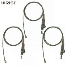 Hirisi 3 pz Pesca Alla Carpa Piombo Linea Nucleo Elicottero Rigs Attrezzatura Da Pesca Linea Hair Rig Piombo Clip Girevole Connettore Accessori