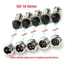 1set16mm GX16 2/3/4/5/6/7/8/9 Pin Stecker & Buchse L70-78 Rund Luftfahrt Buchse Stecker Draht Panel Stecker