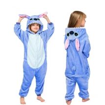 Disney Lilo & Stitch Anime Cosplay Pigiama Peluche Kigurumi Onesies Abiti invernali caldi per ragazzi Ragazze Regali di Natale