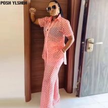 Two 2 Piece Pant Sets Women Outfit Summer Clothes African Dresses for Women 2025 New in Sexys Matching Set Dames Africa Clothing