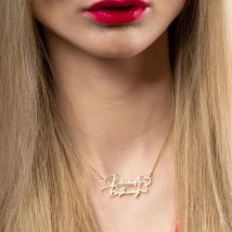 Custom Heart Couple Names Necklace Personalized Family Name Necklaces For Women Men Double Name Choker Stainless Steel Jewelry