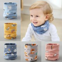 Weiche Baumwolle Baby Schal Herbst Winter Snood Kinder Schal Junge Mädchen Schal Kinder Kind Hals O Ring Schals Kragen Warme Halstuch