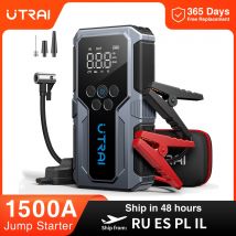 UTRAI 1500A urządzenie do uruchamiania awaryjnego samochodu Power Bank przenośna pompa powietrza