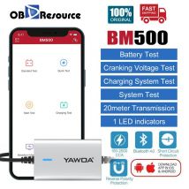 Analizzatore batteria per auto 6V 12V 24V Bluetooth 4.2 BM500 Analizzatore monitor batteria wireless per diagnostica batteria telefono Android IOS