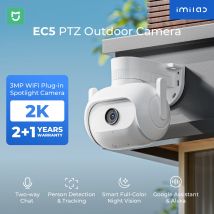 IMILAB EC5 Proiettore Telecamera 3MP 2K Sorveglianza di sicurezza esterna Visione notturna a colori Monitoraggio umano 360 °   Deterrenza automatica PTZ