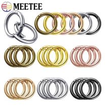 10 pz 10-38mm metallo O Ring fermagli a molla apribile rotondo moschettone moschettone portachiavi borsa clip gioielli fai da te borse accessori
